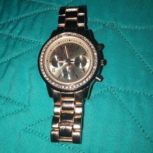 Rose gold watch